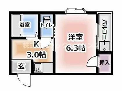 クワイエット四條畷【2階】の間取り