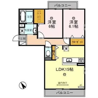 Cozy Court竹中 阿村【3階】の間取り