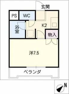 フィオーレ東新町【3階】の間取り