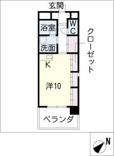 ル・クラージュ【5階】の間取り