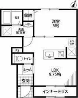 リーブルファイン本神戸【1階】の間取り