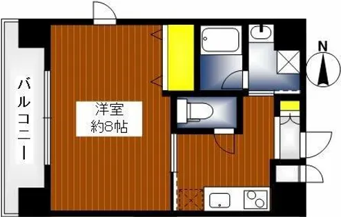 アスヴェル京都四条烏丸【8階】の間取り