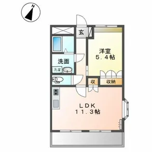 エスポアールⅡ【2階】の間取り