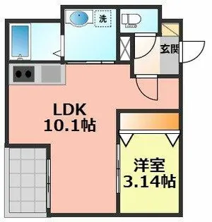 Jack biwajimaⅢ【1階】の間取り