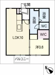 ドミール山田 B棟【2階】の間取り