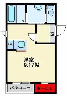 BRAVE BASE 陣原東【301号室】の間取り