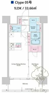 BPRレジデンス新梅田【11階】の間取り