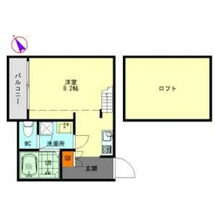 アルディア南川【1階】の間取り