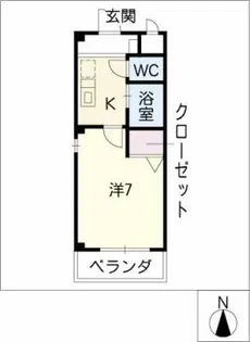 セレーノふたば【2階】の間取り