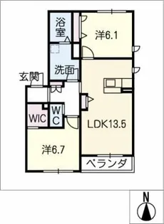 カーサ グランデ【3階】の間取り