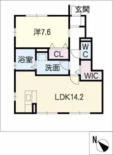 梵・梵【1階】の間取り