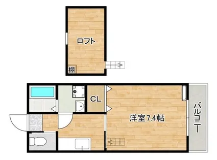 ベラミ唐原【206号室】の間取り