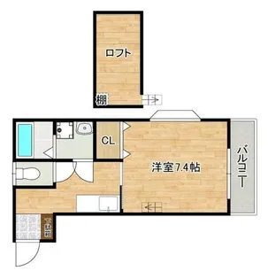 ベラミ唐原【206号室】の間取り