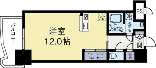 福岡県福岡市博多区博多駅前1丁目【マンション】の間取り