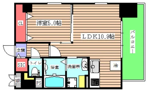 Mare Shitadera-machi【2階】の間取り
