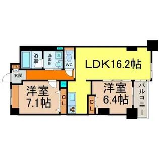 イーグルヘッド橦木【2階】の間取り