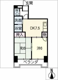 サン・ラブール【1階】の間取り