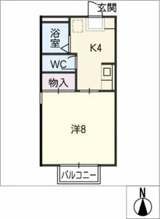 クリスタルビレッジA棟【1階】の間取り