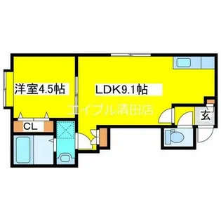 Gelsomino平岡【2階】の間取り