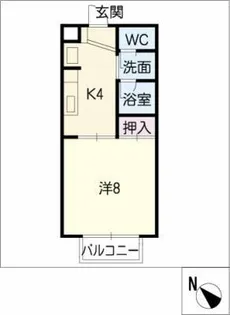 SURPLUSONE住吉【2階】の間取り