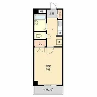 Kコート観月【0406号室】の間取り