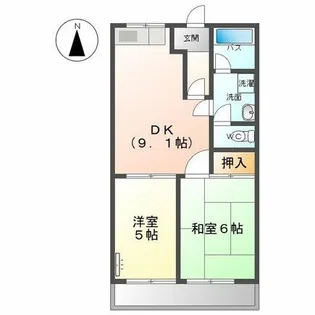 ドリームローズ【2階】の間取り