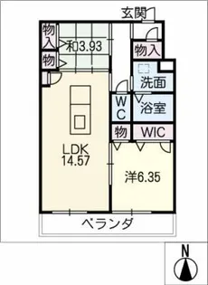 サニーコート竜城【2階】の間取り