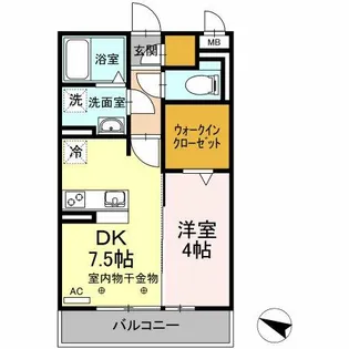 和宝ハイツシンコー【303号室】の間取り