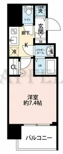 エグゼ堺筋本町【8階】の間取り