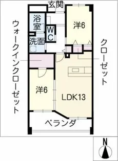 Y’s Court【1階】の間取り