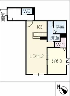 LUGALO MK【1階】の間取り