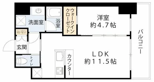 プレジオ恵美須【7階】の間取り