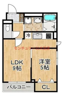 ヒカルサ大阪南恩加島【3階】の間取り