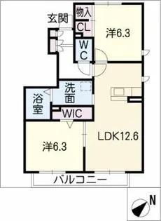 フェリーチェ【1階】の間取り