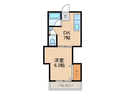 コーポサンシャイン【302号室】の間取り