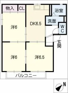 ドミール藤塚 B棟【1階】の間取り