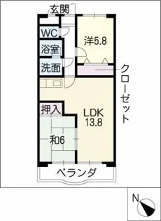 PearWoods小鷹野【3階】の間取り