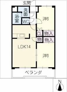 ベルテ21MIURA【3階】の間取り