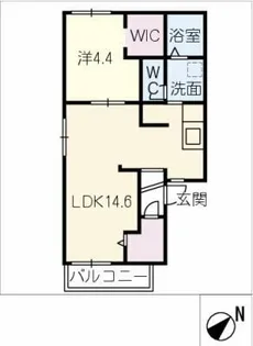 パークタウンSATO B棟【2階】の間取り