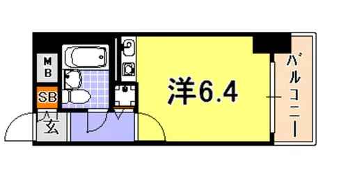 藤和シティホームズ灘【4階】の間取り