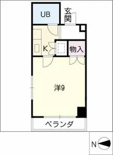ハートイン矢田【3階】の間取り