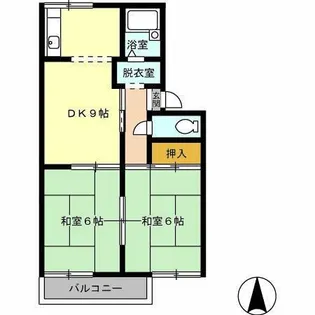 セジュール下条【1階】の間取り