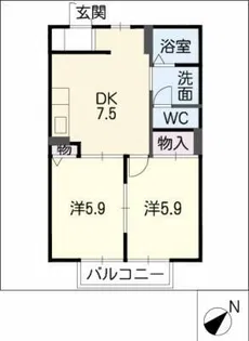 アド・シバタ【1階】の間取り