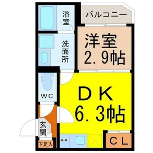 ハーモニーテラス野田IV【3階】の間取り