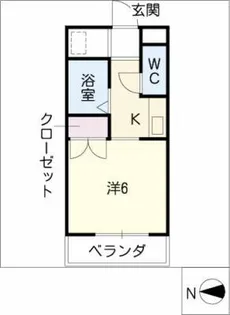 グレース平針【1階】の間取り