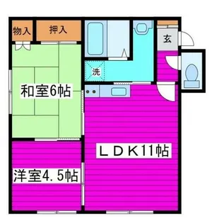 セピア栄町【203号室】の間取り