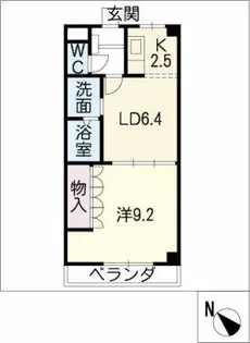 ボンヌ・コリーヌ【2階】の間取り