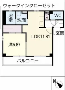 プルーム宝【2階】の間取り