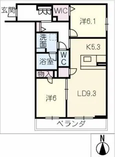 フェニー コート【2階】の間取り