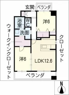 シャルマン ドミール【7階】の間取り
